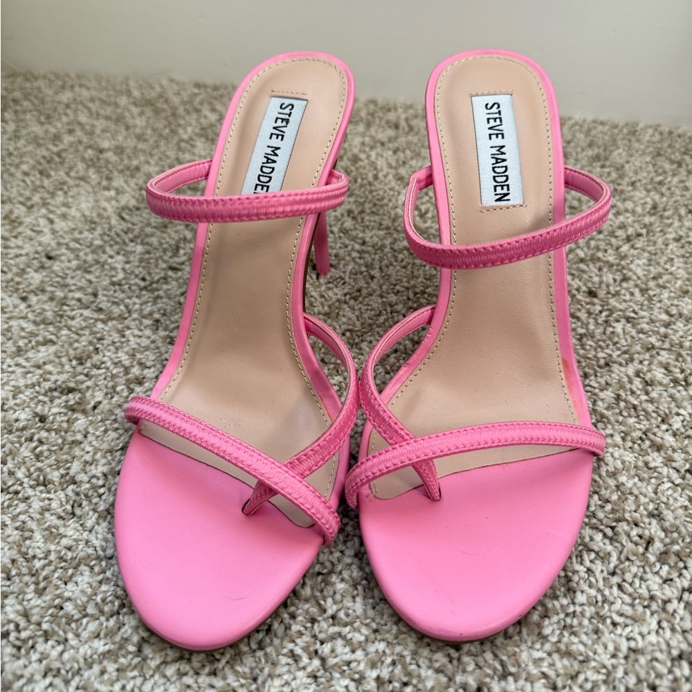 Steve Madden Pink Strapy Heels